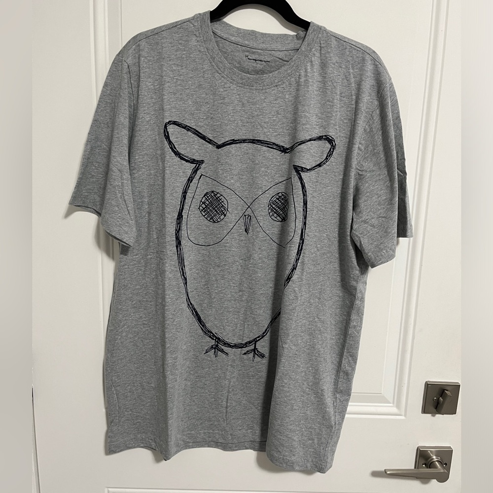 NWT - Knowledge Cotton Apparel Men’s Big OWL T Shirt- Size M, L